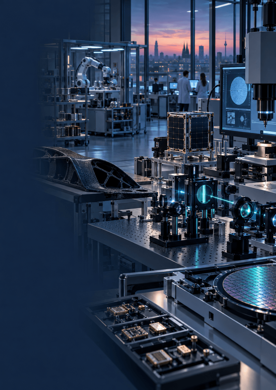 Laboratorio industrial europeo de alta tecnología